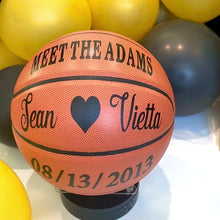 Load and play video in Gallery viewer, To My Love Engraved Basketball