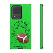 Load image into Gallery viewer, Win or Learn Football iPhone or Samsung Phone Case - Lime Green