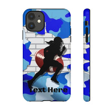 Load image into Gallery viewer, Gridiron Girl Football iPhone and Samsung Case -Blue Camo