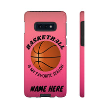 Load image into Gallery viewer, Favorite Season Basketball iPhone Samsung Case - Pink Raspberry