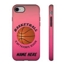Load image into Gallery viewer, Favorite Season Basketball iPhone Samsung Case - Pink Raspberry