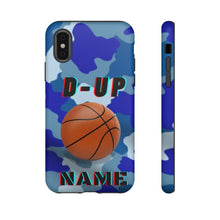Load image into Gallery viewer, D-Up Blue Camo Basketball IPhone Samsung Case