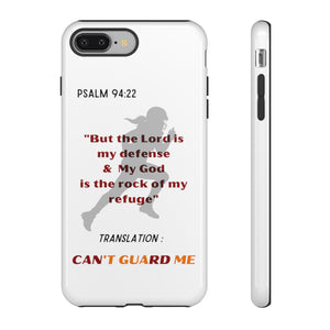 Gridiron Girl Can't Guard Me Cell Phone Case- Red and Gold