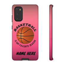 Load image into Gallery viewer, Favorite Season Basketball iPhone Samsung Case - Pink Raspberry