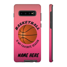 Load image into Gallery viewer, Favorite Season Basketball iPhone Samsung Case - Pink Raspberry