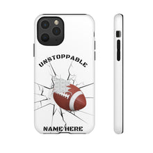 Load image into Gallery viewer, UNstoppable Football iPhone and Samsung Case -White