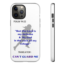 Load image into Gallery viewer, Gridiron Girl Can't Guard Me Cell Phone Case-Purple and Blue