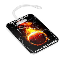 Load image into Gallery viewer, Ball Is Life Basketball Bag Tag -Fire n Ice - Tate's Box