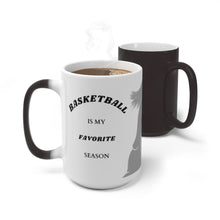 Load image into Gallery viewer, Basketball Is My Favorite Season Color Changing Mug - Female - Tate's Box