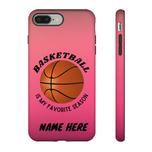Load image into Gallery viewer, Favorite Season Basketball iPhone Samsung Case - Pink Raspberry