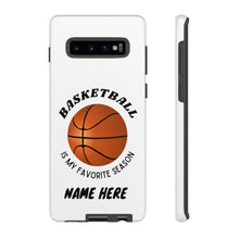 Load image into Gallery viewer, Favorite Season Basketball Phone Case for iPhone or Samsung -White