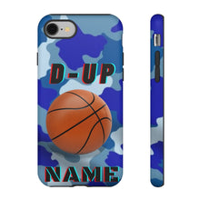Load image into Gallery viewer, D-Up Blue Camo Basketball IPhone Samsung Case