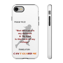 Load image into Gallery viewer, Gridiron Girl Can't Guard Me Cell Phone Case- Red and Gold
