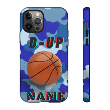 Load image into Gallery viewer, D-Up Blue Camo Basketball IPhone Samsung Case
