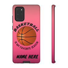 Load image into Gallery viewer, Favorite Season Basketball iPhone Samsung Case - Pink Raspberry