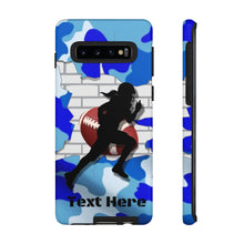 Load image into Gallery viewer, Gridiron Girl Football iPhone and Samsung Case -Blue Camo