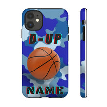 Load image into Gallery viewer, D-Up Blue Camo Basketball IPhone Samsung Case