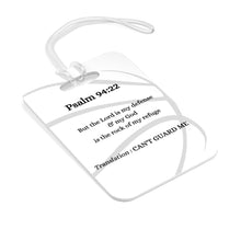 Load image into Gallery viewer, Can't Guard Me Bag Tag - White - Tate's Box