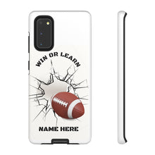 Load image into Gallery viewer, Win or Learn Football IPhone Case -White
