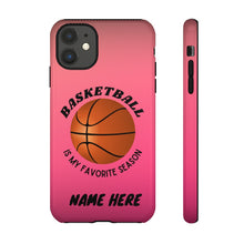 Load image into Gallery viewer, Favorite Season Basketball iPhone Samsung Case - Pink Raspberry