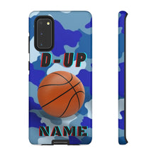 Load image into Gallery viewer, D-Up Blue Camo Basketball IPhone Samsung Case