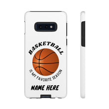 Load image into Gallery viewer, Favorite Season Basketball Phone Case for iPhone or Samsung -White