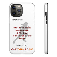 Load image into Gallery viewer, Gridiron Girl Can't Guard Me Cell Phone Case- Red and Gold