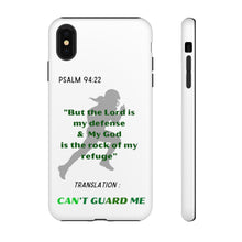 Load image into Gallery viewer, Gridiron Girl Can't Guard Me Cell Phone Case- Green