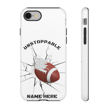 Load image into Gallery viewer, UNstoppable Football iPhone and Samsung Case -White