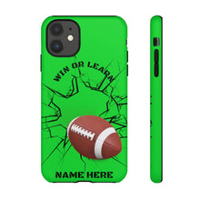 Load image into Gallery viewer, Win or Learn Football iPhone or Samsung Phone Case - Lime Green