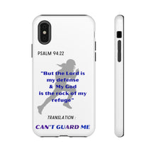 Load image into Gallery viewer, Gridiron Girl Can't Guard Me Cell Phone Case-Purple and Blue
