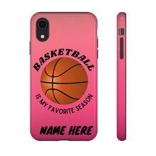 Load image into Gallery viewer, Favorite Season Basketball iPhone Samsung Case - Pink Raspberry