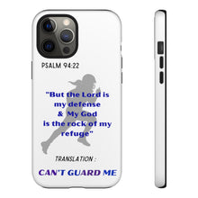 Load image into Gallery viewer, Gridiron Girl Can't Guard Me Cell Phone Case-Purple and Blue