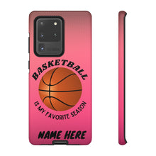 Load image into Gallery viewer, Favorite Season Basketball iPhone Samsung Case - Pink Raspberry