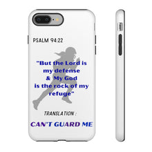 Load image into Gallery viewer, Gridiron Girl Can't Guard Me Cell Phone Case-Purple and Blue