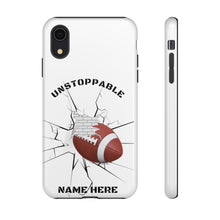 Load image into Gallery viewer, UNstoppable Football iPhone and Samsung Case -White