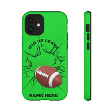 Load image into Gallery viewer, Win or Learn Football iPhone or Samsung Phone Case - Lime Green