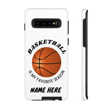 Load image into Gallery viewer, Favorite Season Basketball Phone Case for iPhone or Samsung -White