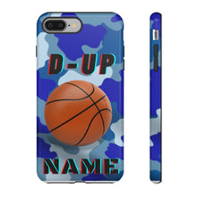 Load image into Gallery viewer, D-Up Blue Camo Basketball IPhone Samsung Case