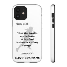 Load image into Gallery viewer, Gridiron Girl Can't Guard Me Cell Phone Case-Black and White