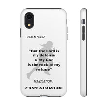 Load image into Gallery viewer, Gridiron Girl Can't Guard Me Cell Phone Case-Black and White