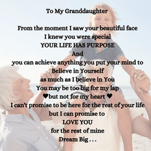 Load image into Gallery viewer, Granddaughter Engraved Basketball Gift - Tate's Box