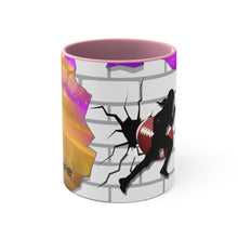 Load image into Gallery viewer, Gridiron Girl Coffee Mug - UNstoppable-Purple and Gold - Tate's Box