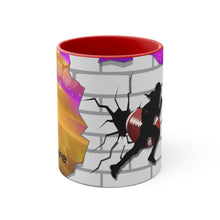 Load image into Gallery viewer, Gridiron Girl Coffee Mug - UNstoppable-Purple and Gold - Tate's Box