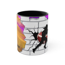 Load image into Gallery viewer, Gridiron Girl Coffee Mug - UNstoppable-Purple and Gold - Tate's Box