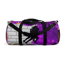 Load image into Gallery viewer, Gridiron Girl Duffel Bag - UNstoppable Purple and Gold - Tate's Box