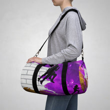 Load image into Gallery viewer, Gridiron Girl Duffel Bag - UNstoppable Purple and Gold - Tate's Box