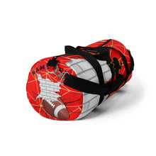 Load image into Gallery viewer, Gridiron Girl Duffel Bag - UNstoppable Red & Black - Tate's Box