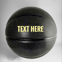 Load image into Gallery viewer, Love Dad To Son Engraved Basketball Gift -Black & Gold