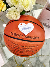 Load image into Gallery viewer, Granddaughter Personalized Basketball Gift